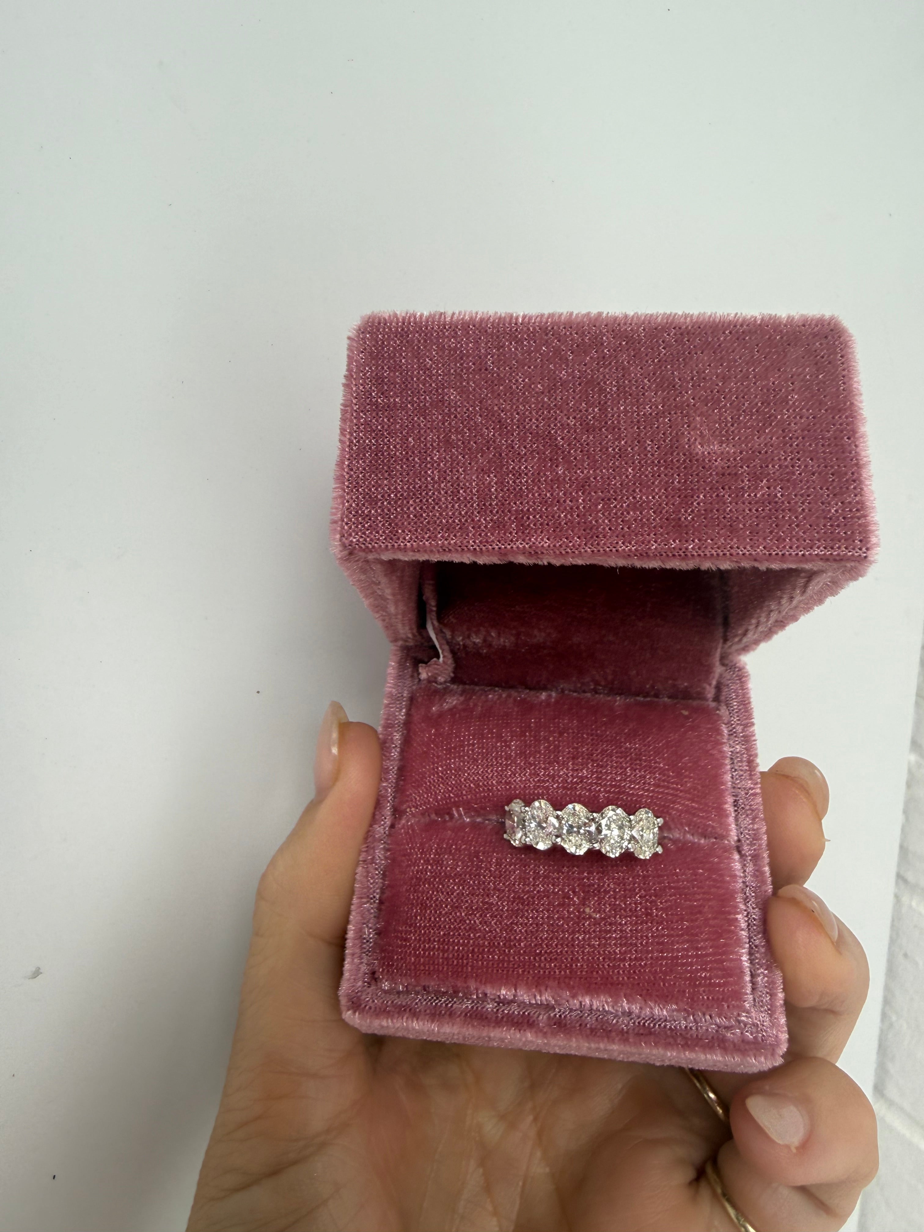 2.5 Carat Five Stone Diamond Band