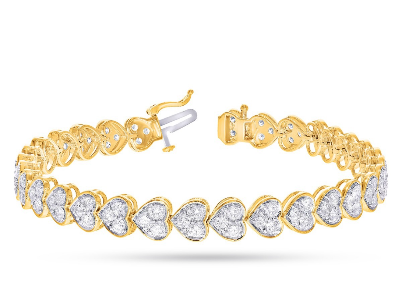 The Romantics Heart Tennis Bracelet