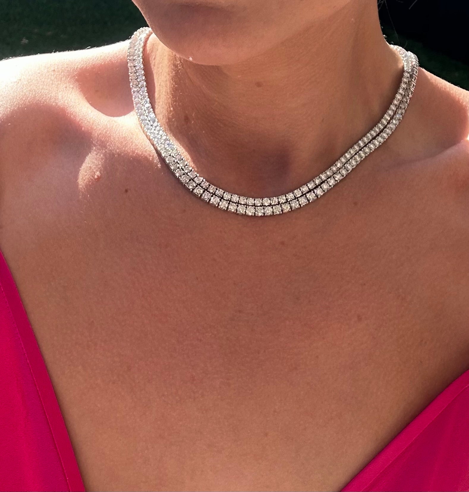 Same Size Classic Tennis Necklace