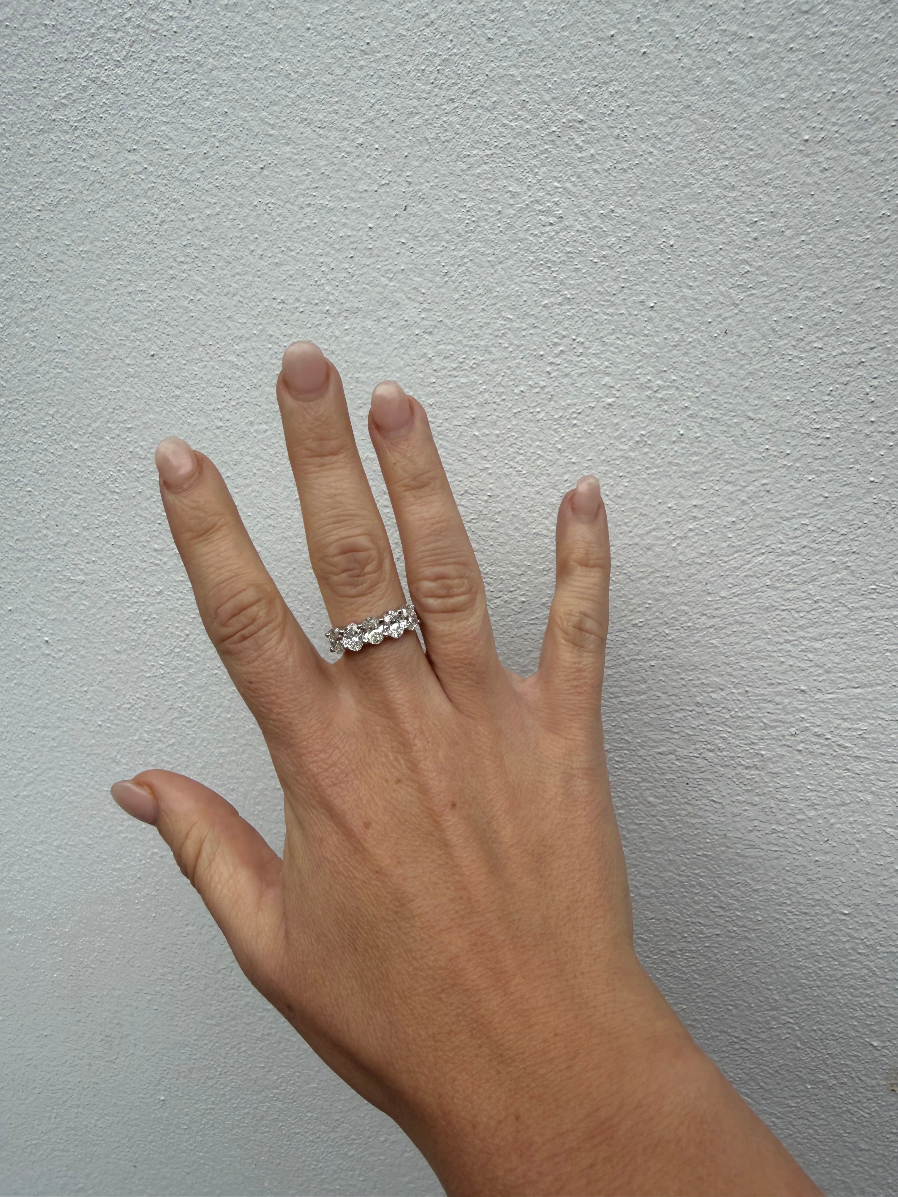 2.5 Carat Five Stone Diamond Band