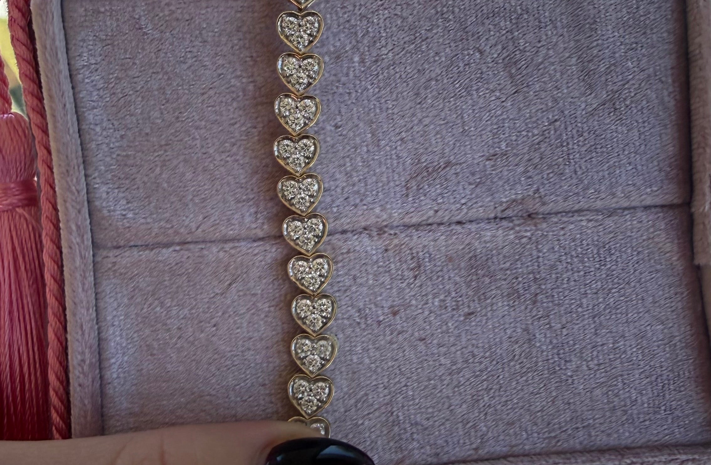 The Romantics Heart Tennis Bracelet