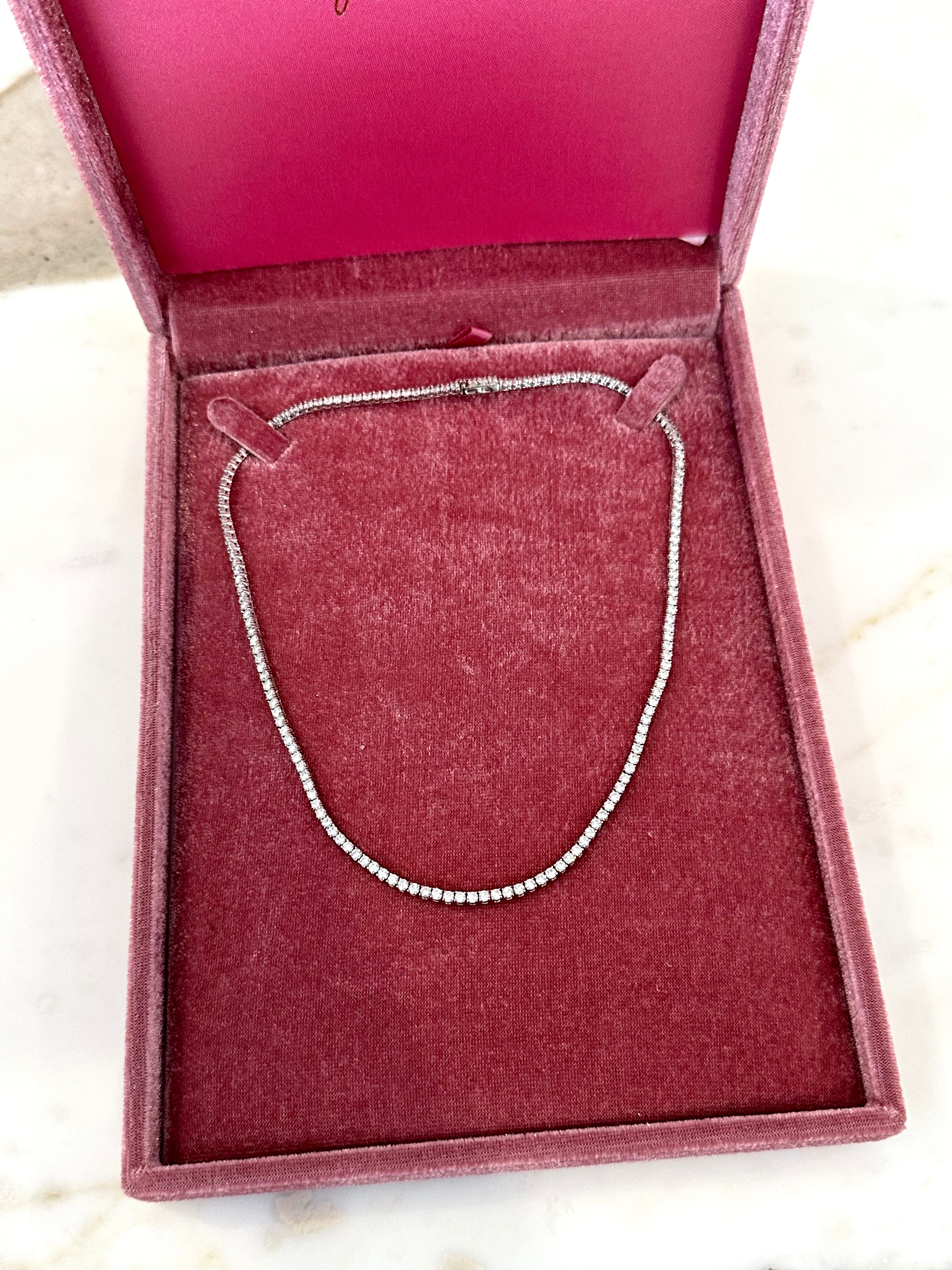 Same Size Classic Tennis Necklace