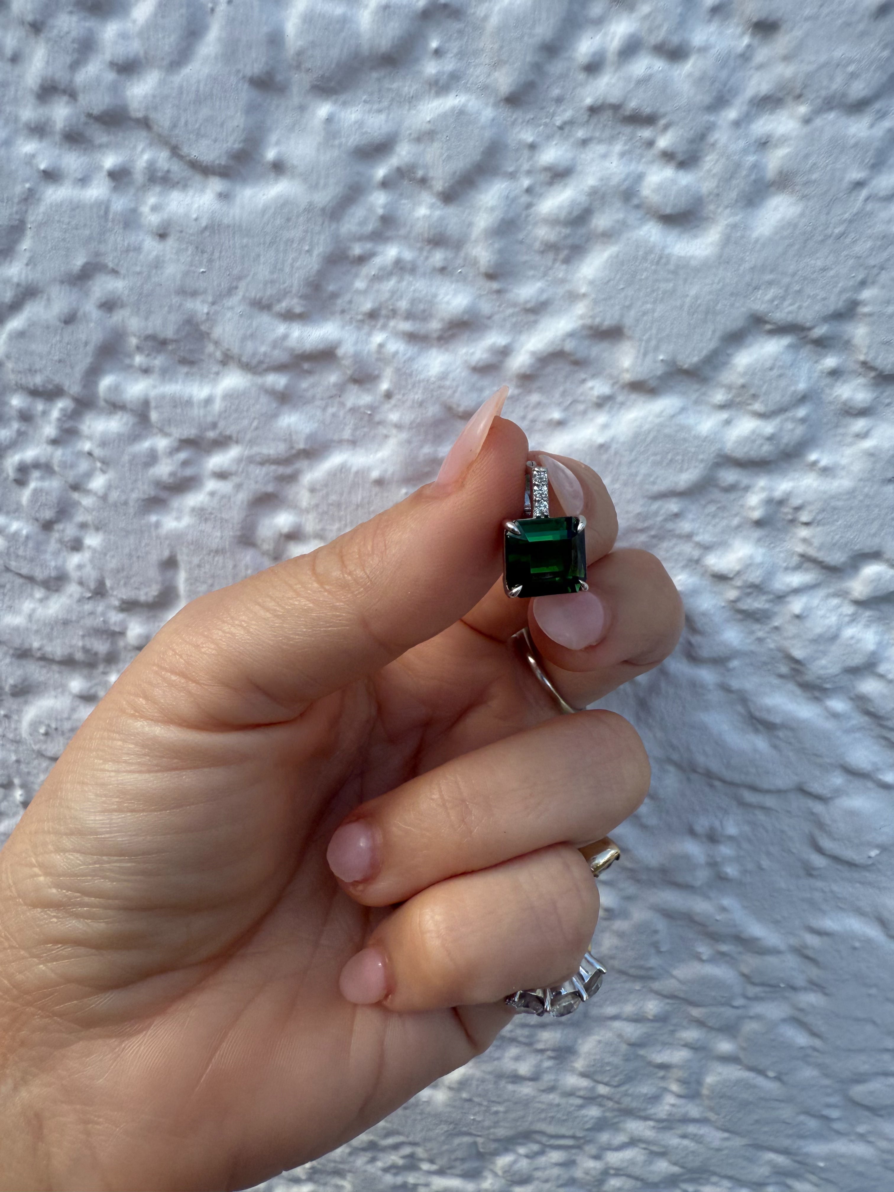 Green Tourmaline Pendant