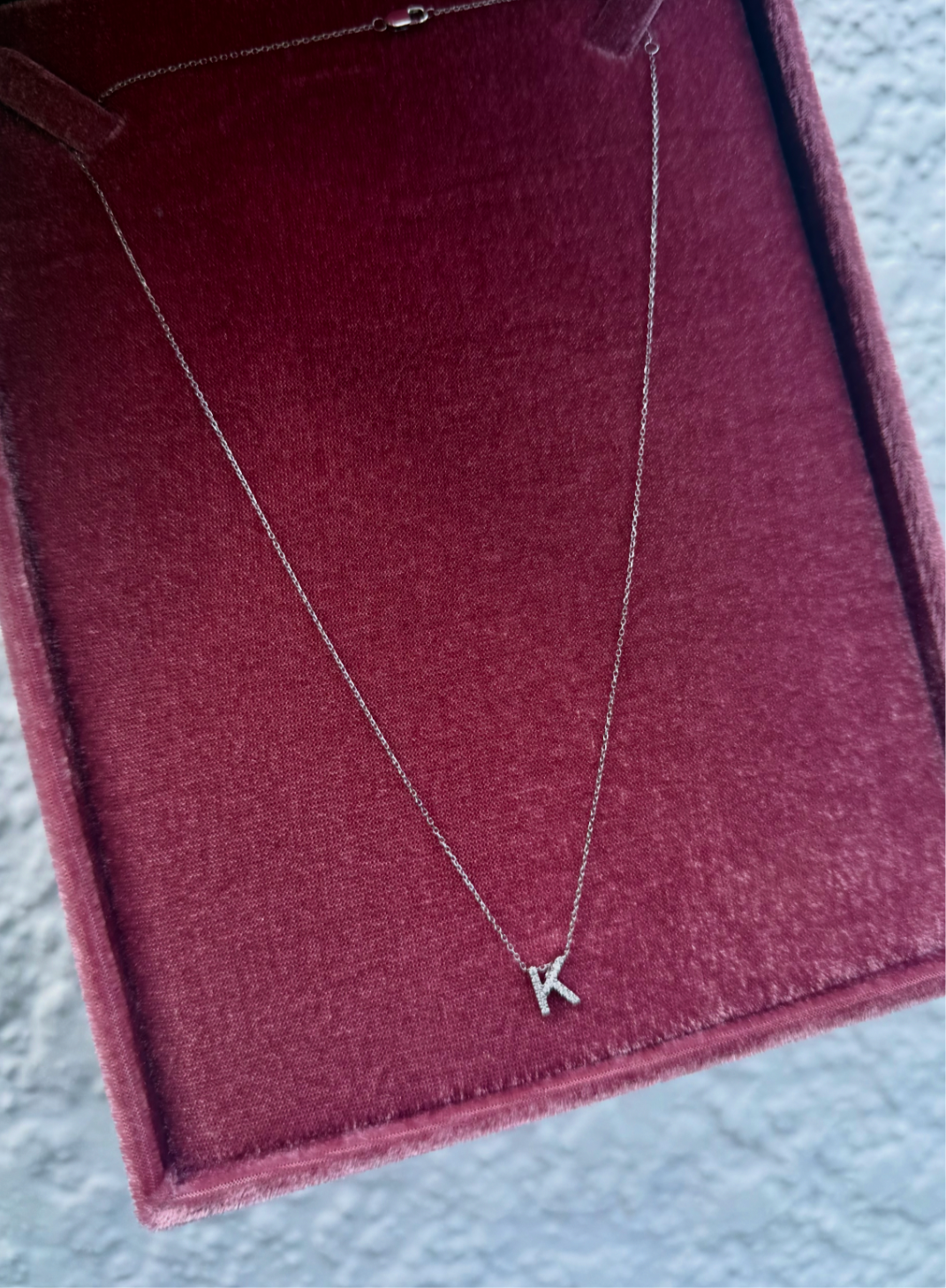 Diamond Letter and Chain