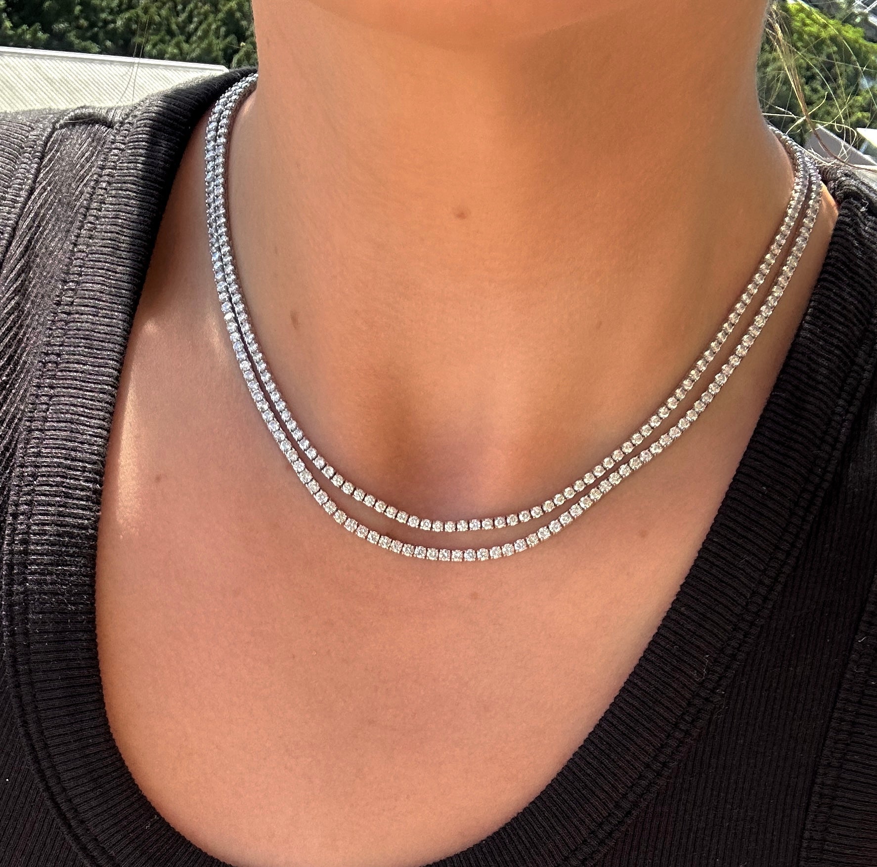 Same Size Classic Tennis Necklace