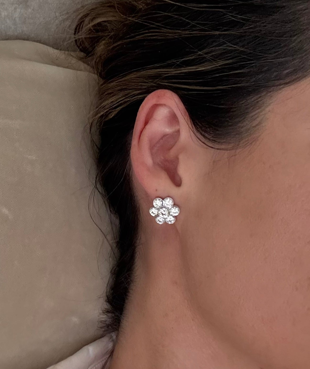 La Maison Fleur Diamond Earrings