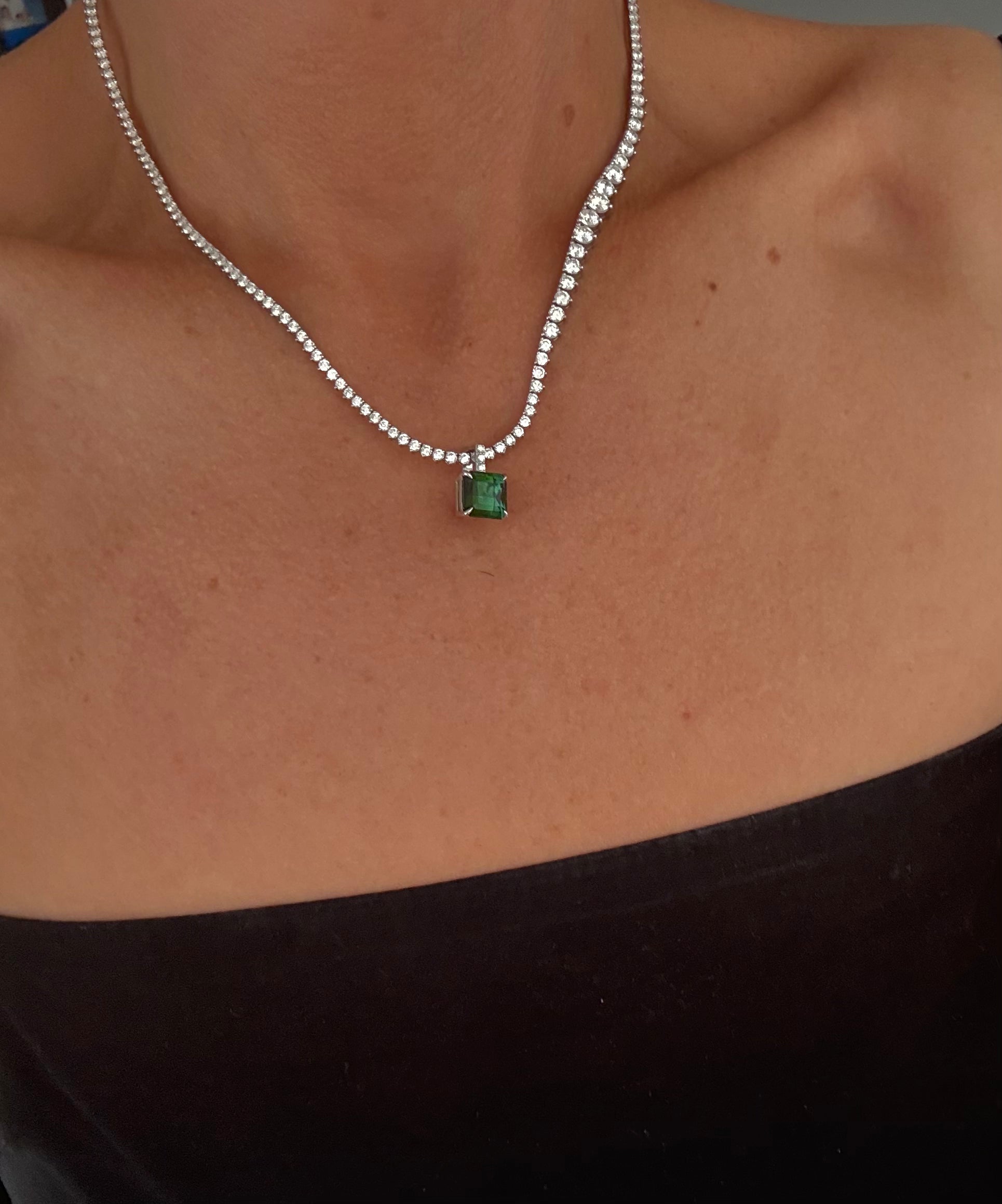 Green Tourmaline Pendant