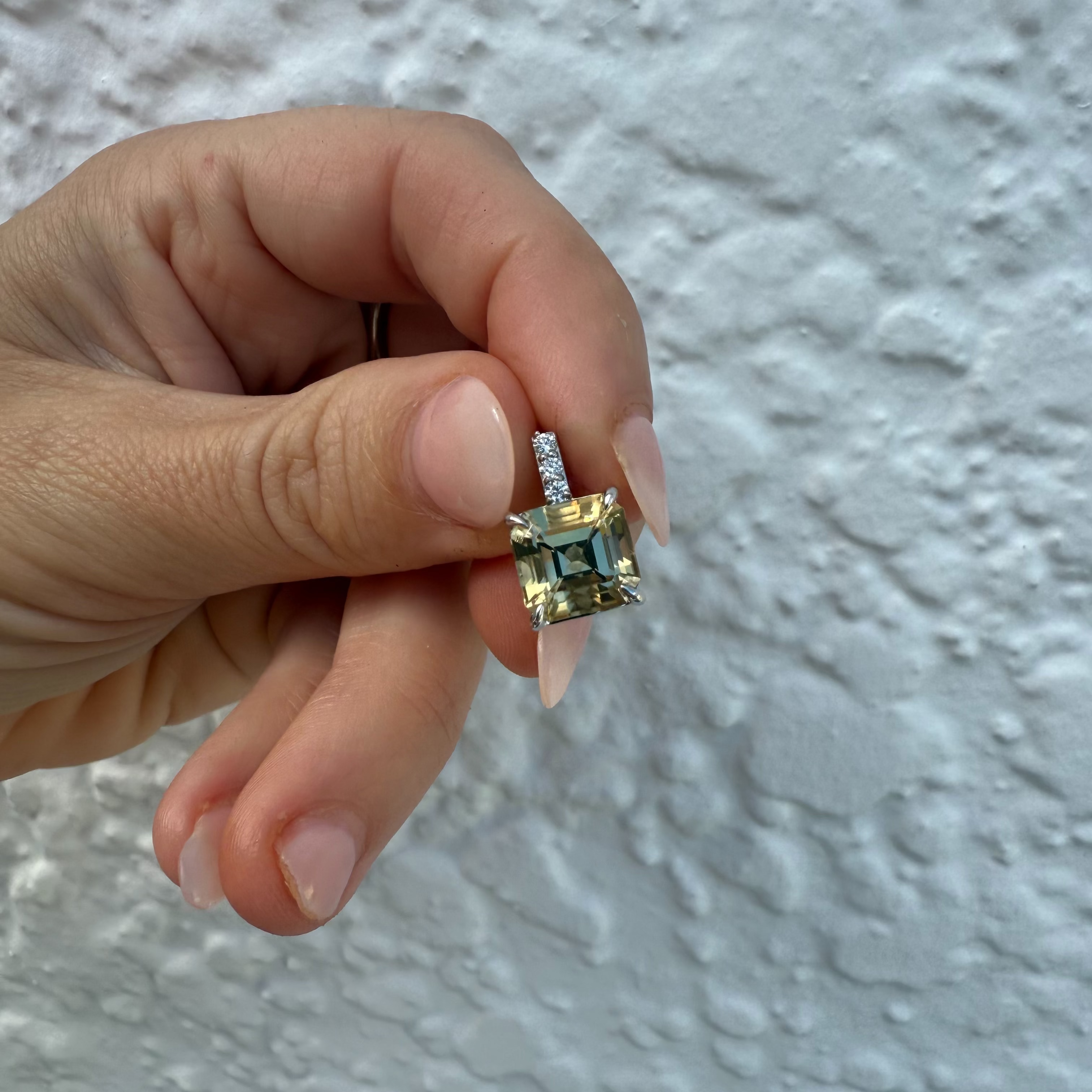 Yellow Tourmaline Pendant